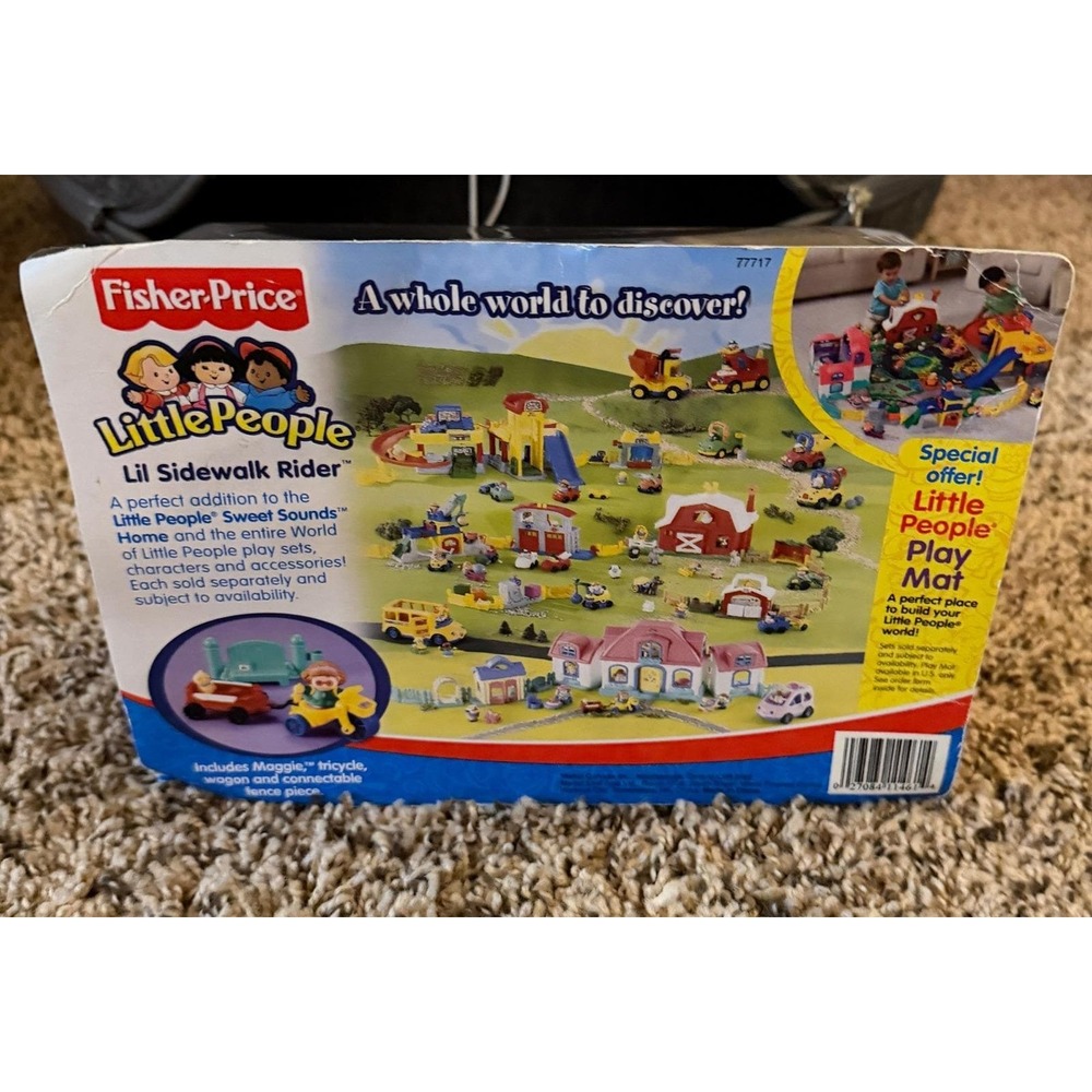 Fisher-Price People Lil' Sidewalk Rider Playset (NWT) Vintage 2002 - Picture 6 of 6